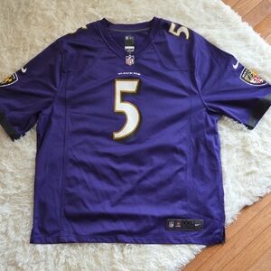 Nike Purple Football Jersey with Number 5